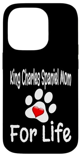 King Charles Spaniel Mom For Life Hundeliebhaber Mutter Welpe Hülle für iPhone 14 Pro von Funny Dog Lover Gifts