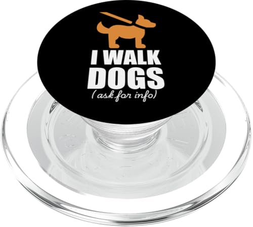 Coole Hunde-Spaziergänge-Kunst für Männer und Frauen, Haustier-Spaziergänger PopSockets PopGrip für MagSafe von Funny Dog Walker Gift Dog Walking