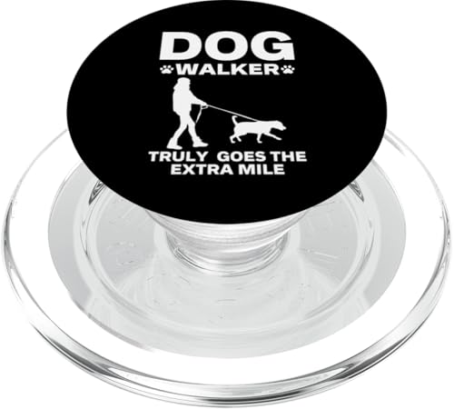 Lustiges Hunde-Walker-Design für Männer und Frauen, Haustier-Spaziergänger PopSockets PopGrip für MagSafe von Funny Dog Walker Gift Dog Walking