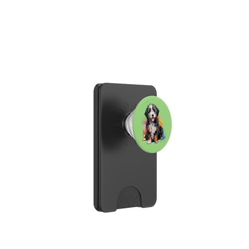 Cute Colorful Bernedoodle Dog Lover PopSockets PopWallet für MagSafe von Funny Dood Pet Doodle Breed Gifts Shirts & Hoodies