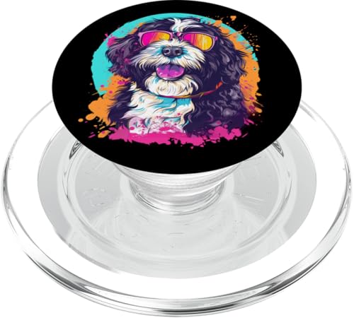 Cute Retro Vintage Bernedoodle Dog Lover PopSockets PopGrip für MagSafe von Funny Dood Pet Doodle Breed Gifts Shirts & Hoodies