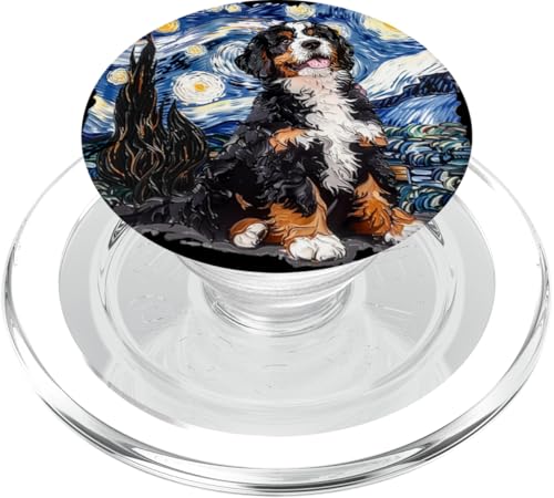 Cute Starry Night Bernedoodle Dog Lover PopSockets PopGrip für MagSafe von Funny Dood Pet Doodle Breed Gifts Shirts & Hoodies