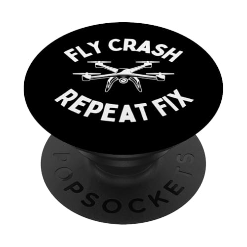 Beste Drohnenkunst für Männer Frauen Drohne Pilot Quadcopter Liebhaber PopSockets Klebender PopGrip von Funny Drone Gift Drone Racing