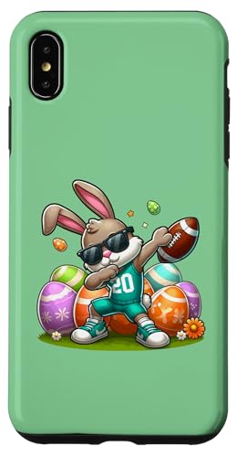 Kinder Osterhase Fußball Dabbing Osterhase für Kleinkinder Hülle für iPhone XS Max von Funny Easter Football bunny dabbing easter day tee