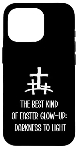 Easter The Best Art Of Easter Glow Up Darkness Light Hülle für iPhone 16 Pro von Funny Easter Modern Minimalist Christian Store