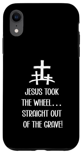 Jesus zu Ostern nahm das Rad direkt aus dem Kies Hülle für iPhone XR von Funny Easter Modern Minimalist Christian Store