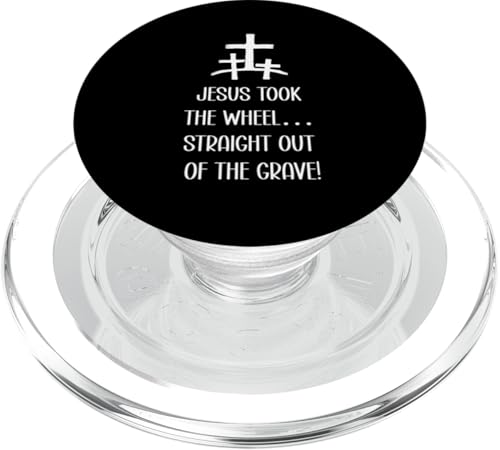 Jesus zu Ostern nahm das Rad direkt aus dem Kies PopSockets PopGrip für MagSafe von Funny Easter Modern Minimalist Christian Store