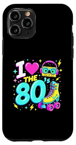 Hülle für iPhone 11 Pro I Love The 80ers T-Shirt für Herren und Damen, Vintage-Partyoutfit der 80er von Funny Eighties 80s Costume Party I Love The 80's