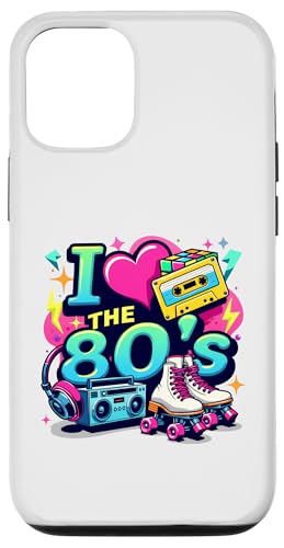 Hülle für iPhone 12/12 Pro Vintage 80er Jahre Party Outfit Herren Damen 80er Jahre I Love The 80s von Funny Eighties 80s Costume Party I Love The 80's