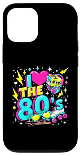 Hülle für iPhone 14 Pro I Love The 80ers T-Shirt für Herren und Damen, Vintage-Partykostüm der 80er von Funny Eighties 80s Costume Party I Love The 80's