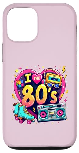 Hülle für iPhone 14 Pro I Love The 80ers T-Shirt für Herren und Damen, Vintage-Partykostüm der 80er von Funny Eighties 80s Costume Party I Love The 80's