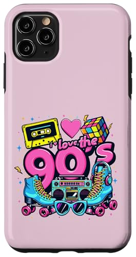 Hülle für iPhone 11 Pro Max I love 90s Retro 1990er Jahre Thema Outfits 90er Jahre Kostüme von Funny Eighties 90s Costume Party I Love The 90's