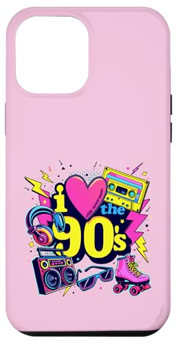 Hülle für iPhone 12 Pro Max Vintage 90er Jahre Party Outfit Herren Damen 80er Jahre I Love The 90s von Funny Eighties 90s Costume Party I Love The 90's