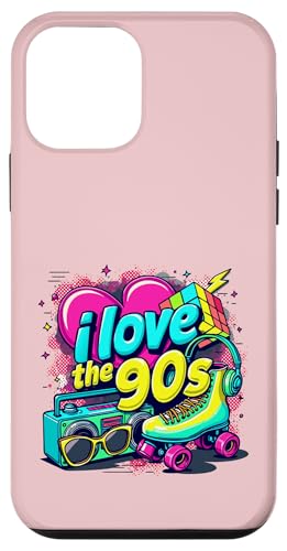 Hülle für iPhone 12 mini Vintage 90er Jahre Party Outfit Herren Damen 80er Jahre I Love The 90s von Funny Eighties 90s Costume Party I Love The 90's