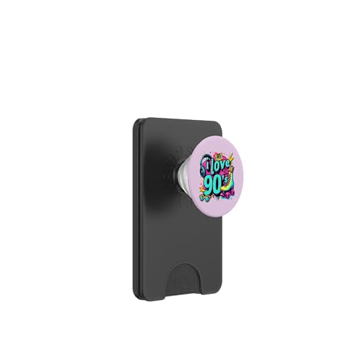 I love 90s Retro 1990er Jahre Thema Outfits 90er Jahre Kostüme PopSockets PopWallet für MagSafe von Funny Eighties 90s Costume Party I Love The 90's