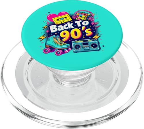 Retro-Kostümparty im Stil der 90er und 1990er, coole Outfits, Neunziger-Jahre-Kostümparty PopSockets PopGrip für MagSafe von Funny Eighties 90s Costume Party I Love The 90's