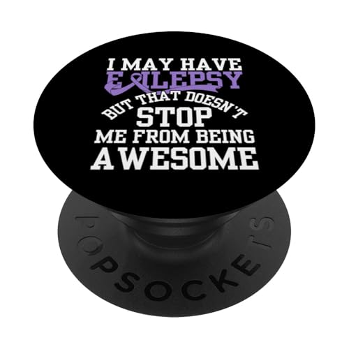 Coole Epilepsie-Kunst für Männer und Frauen, unterstützt Epilepsie-Bewusstsein PopSockets Klebender PopGrip von Funny Epilepsy Gift Epilepsy Awareness