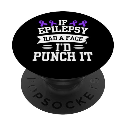 Coole Epilepsie-Kunst für Männer und Frauen, unterstützt Epilepsie-Bewusstsein PopSockets Klebender PopGrip von Funny Epilepsy Gift Epilepsy Awareness