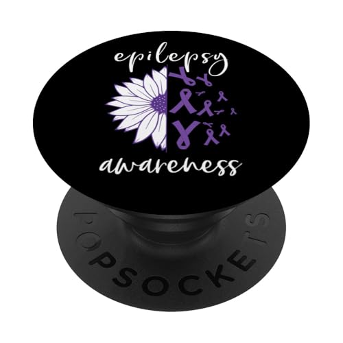 Niedliche Epilepsie-Bewusstseinskunst für Männer und Frauen, Epilepsie-Bewusstsein PopSockets Klebender PopGrip von Funny Epilepsy Gift Epilepsy Awareness