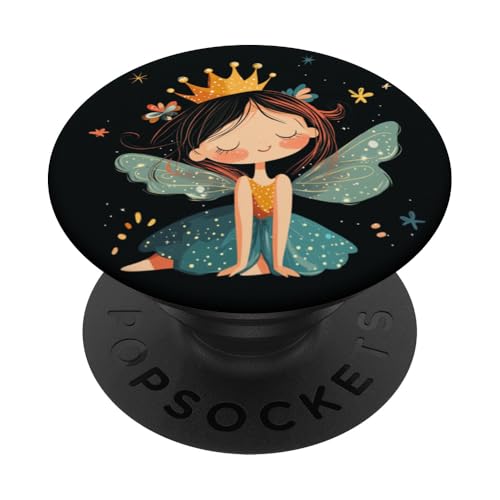 Fairy Royalty für ein verzaubertes Abenteuer-Kostüm PopSockets Klebender PopGrip von Funny Fairy Crown Outfit