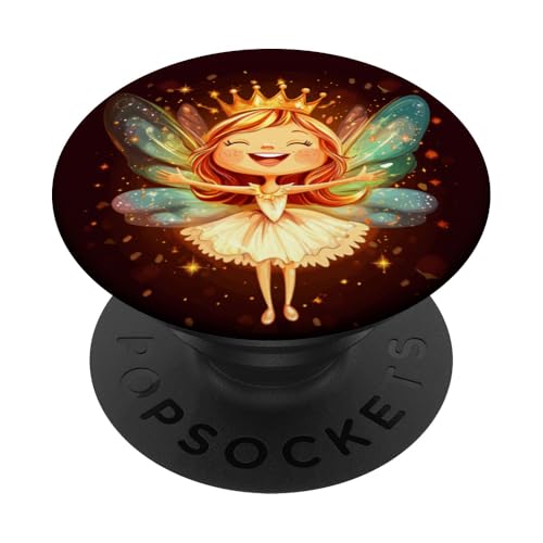 Skurrile Magie mit diesem gekrönten Feen-Outfit PopSockets Klebender PopGrip von Funny Fairy Crown Outfit