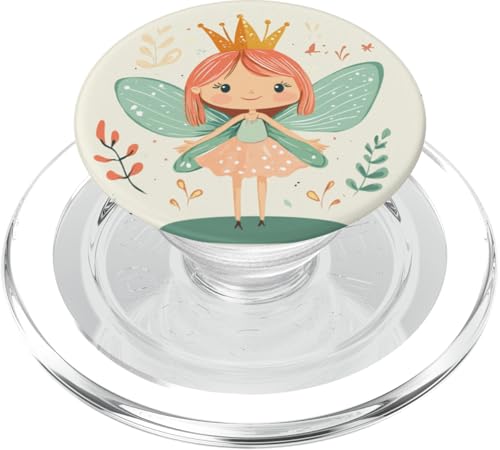 Verspielte Feenkönigin der Magie mit viel Fantasie PopSockets PopGrip für MagSafe von Funny Fairy Crown Outfit