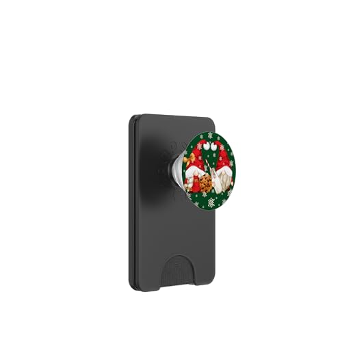 Christmas Gnome For Mom And Dad Funny Mr And Mrs Santa Claus PopSockets PopWallet für MagSafe von Funny Family Christmas Gnome Gifts By MiGiLaMo