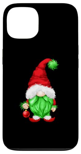 Hülle für iPhone 13 Funny Christmas Gnome With Red Christmas Tree Ball For Xmas von Funny Family Christmas Gnome Gifts By MiGiLaMo