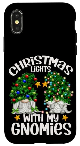 Hülle für iPhone X/XS Christmas Lights With My Gnomies For Family Christmas Gnome von Funny Family Christmas Gnome Gifts By MiGiLaMo