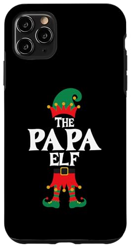 Hülle für iPhone 11 Pro Max Papa Elf Family Passende Weihnachtsfeier von Funny Family Matching Christmas Apparel