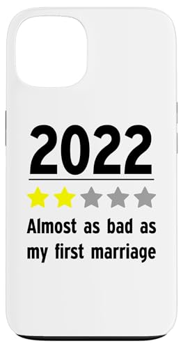 2022 ist fast so schlimm wie meine erste Ehe Lustig 2 Sterne Hülle für iPhone 13 von Funny Family New Year’s Eve Party Christmas Outfit