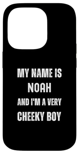 Noah Lustiger Witz Sehr frecher Junge für Familie oder Freunde Hülle für iPhone 14 Pro von Funny Family Or Friends Name Joke Designs