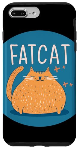 Hülle für iPhone 7 Plus/8 Plus Flauschiges Plump Fat Cat Kostüm für Tierliebhaber von Funny Fat Cat Outfit