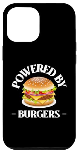 Hülle für iPhone 14 Plus Powered by Burgers - Fast Food Lover - Lustiger Beef Burger von Funny Father Fashions