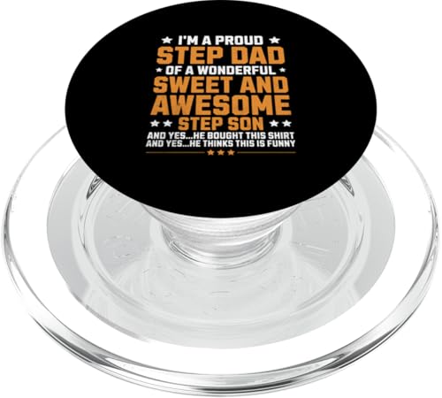 Ich bin ein stolzer Stiefvater eines wunderbaren Stiefsohnes Lustiger Stiefvater PopSockets PopGrip für MagSafe Ich bin ein stolzer Stiefvater eines wunderbaren Stiefsohnes Lustiger Stiefvater PopSockets PopGrip für MagSafe von Funny Father's Day Gear