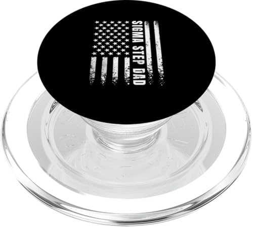Sigma Step Dad USA Flagge Lustig Vatertag Stiefvater Männer PopSockets PopGrip für MagSafe Sigma Step Dad USA Flagge Lustig Vatertag Stiefvater Männer PopSockets PopGrip für MagSafe von Funny Father's Day Gear
