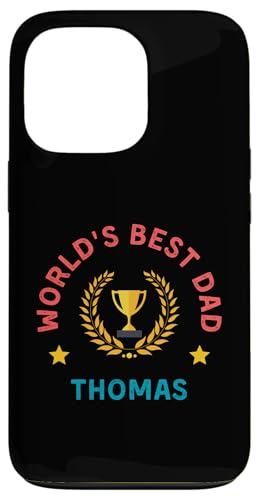 Hülle für iPhone 13 Pro Thomas World's Best Dad Vatertag Geburtstag Feier von Funny Father's Day Personalized Designs