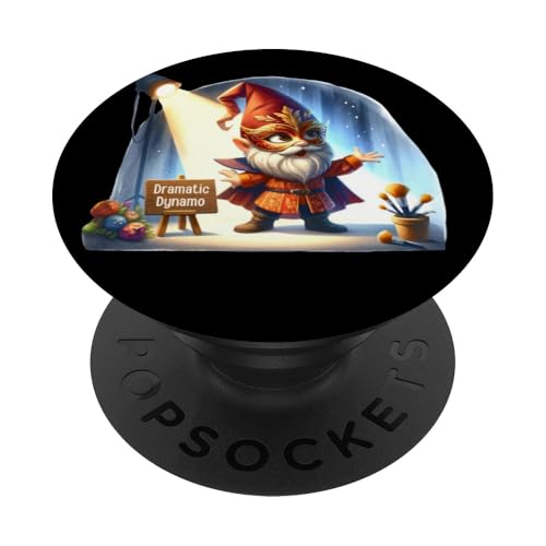 Funny Actor Gnome Dad In The Spotlight For Daddy Fathers Day PopSockets Klebender PopGrip von Funny Fathers Day Gnome Themed Gifts For Dad