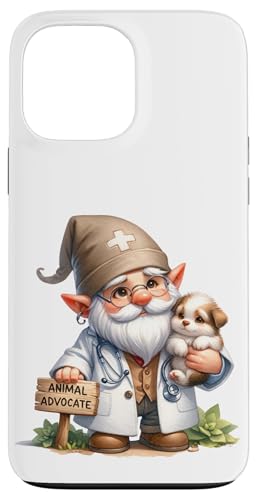 Hülle für iPhone 13 Pro Max Veterinarian Gnome Grandpa With Animal Advocate Sign For Dad von Funny Fathers Day Gnome Themed Gifts For Dad