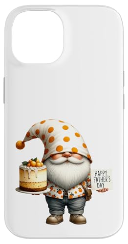 Hülle für iPhone 14 Daddy Gnome Grandpa Happy Fathers Day Cake For Best Dad von Funny Fathers Day Gnome Themed Gifts For Dad