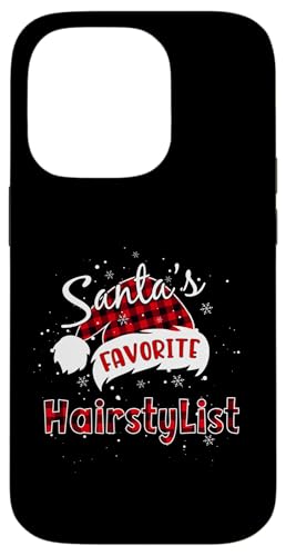 Hülle für iPhone 14 Pro Lustiger Weihnachtsfriseur vom Lieblingsfriseur des Weihnachtsmanns, Büffel von Funny Favorite Christmas Matching Pajama Tee