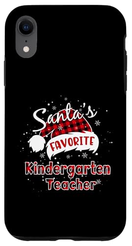 Hülle für iPhone XR Lustiger Weihnachtsmann-Pyjama für Kindergarten-Lehrer von Funny Favorite Christmas Matching Pajama Tee