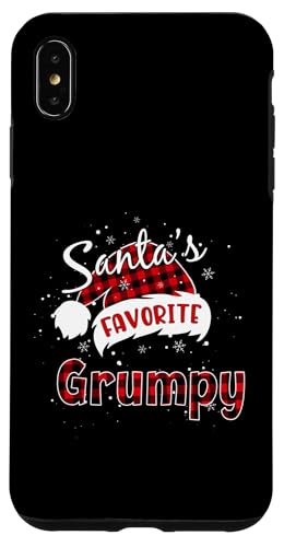 Hülle für iPhone XS Max Funny Santa's Favourite GrumpyChristmas Plaid Buffalo Xmas von Funny Favorite Christmas Matching Pajama Tee