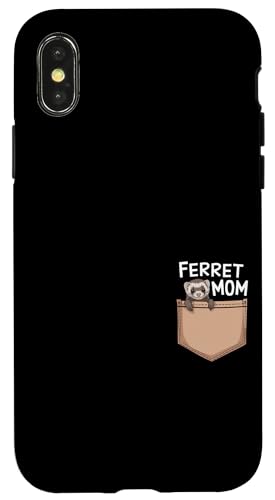 Frettchen Mama Hülle für iPhone X/XS von Funny Ferret Gifts for Women and Ferret Lovers