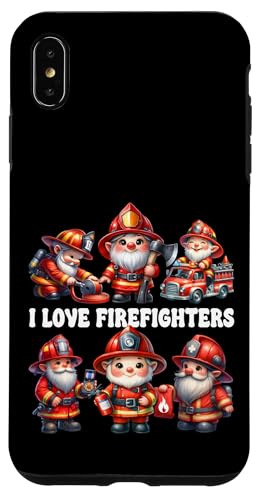 Firefighter Gnomes Graphic For Fireman I Love Firefighters Hülle für iPhone XS Max von Funny Fireman Gifts For Firefighters Gnome Lovers