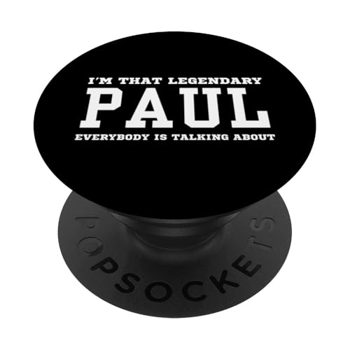 Ich bin der legendäre Paul, über den alle reden PopSockets mit austauschbarem PopGrip von Funny First Name Birthday Apparel Gifts