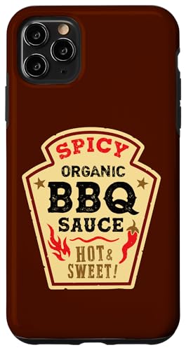 Hülle für iPhone 11 Pro Max BBQ Sauce Hot Spicy Grill Ketchup Barbecue Halloween Kostüm von Funny Food Condiment Costumes for Groups & Couples