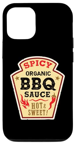 Hülle für iPhone 12/12 Pro BBQ Sauce Hot Spicy Grill Ketchup Barbeque Halloween Kostüm von Funny Food Condiment Costumes for Groups & Couples