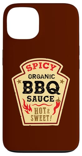 Hülle für iPhone 13 BBQ Sauce Hot Spicy Grill Ketchup Barbecue Halloween Kostüm von Funny Food Condiment Costumes for Groups & Couples