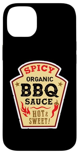 Hülle für iPhone 14 Plus BBQ Sauce Hot Spicy Grill Ketchup Barbecue Halloween Kostüm von Funny Food Condiment Costumes for Groups & Couples